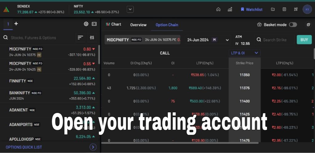 Open trading account, how to trade in stocks 